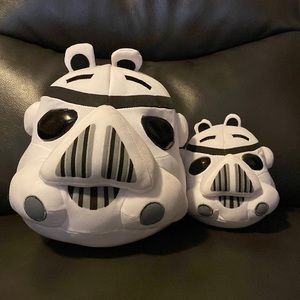 Angry Birds Star Wars Set Of Two Pig Storm Trooper Plushies